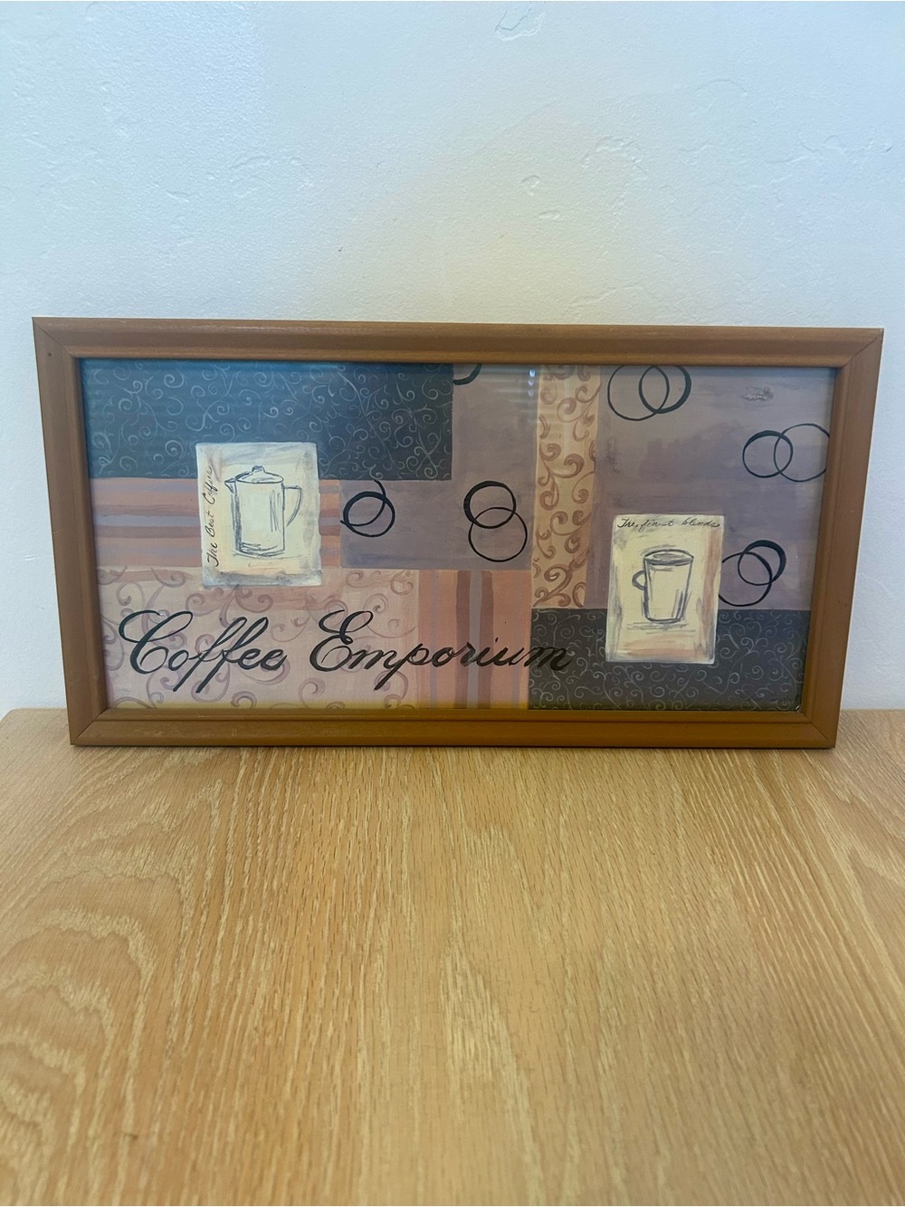 Coffee Emporium Framed Wall Art - Brown Tone Kitchen Print